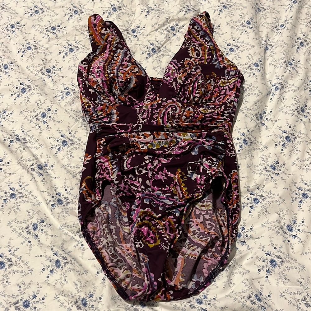 Lands end one piece swim suit